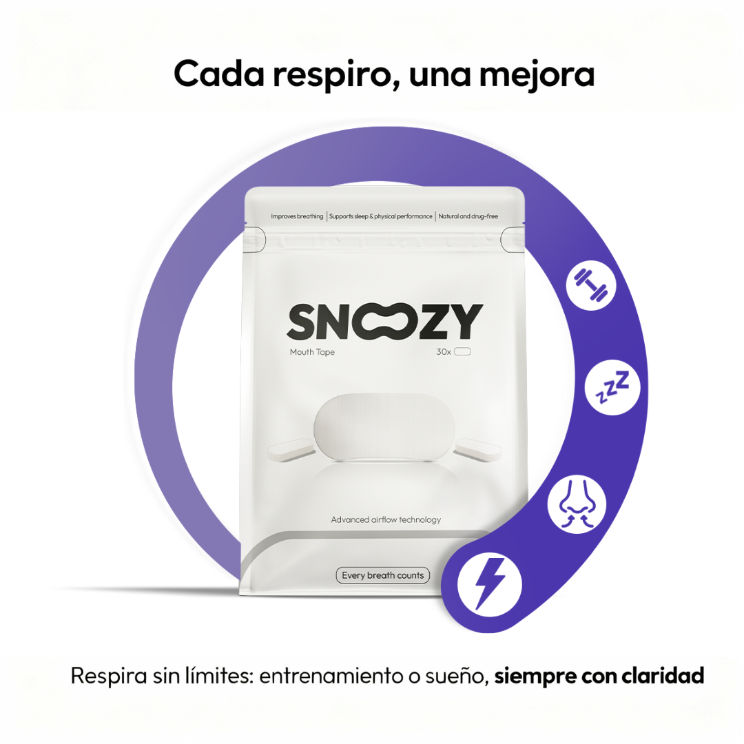 Cinta adhesiva blanca para la boca