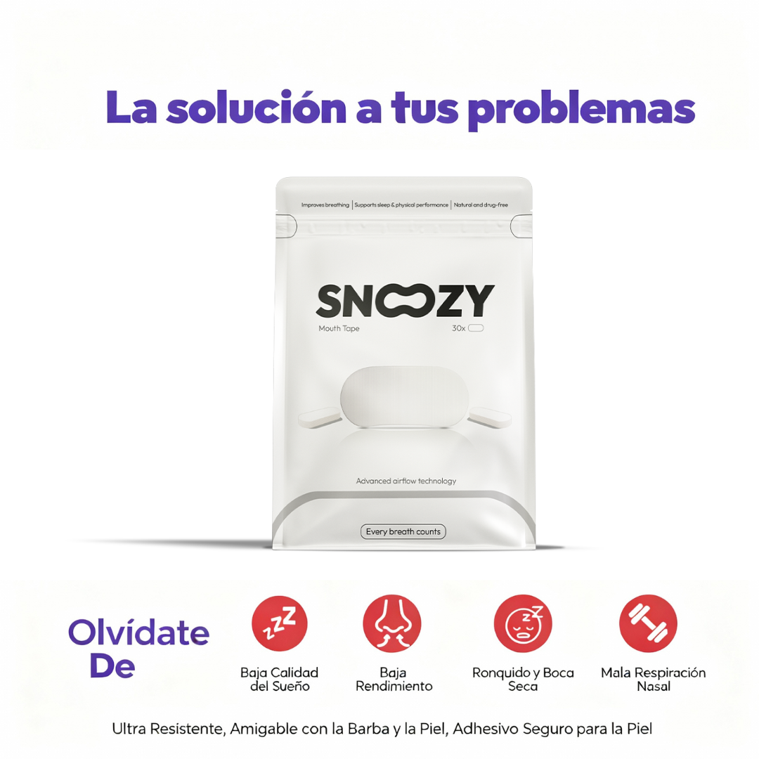 Cinta adhesiva blanca para la boca