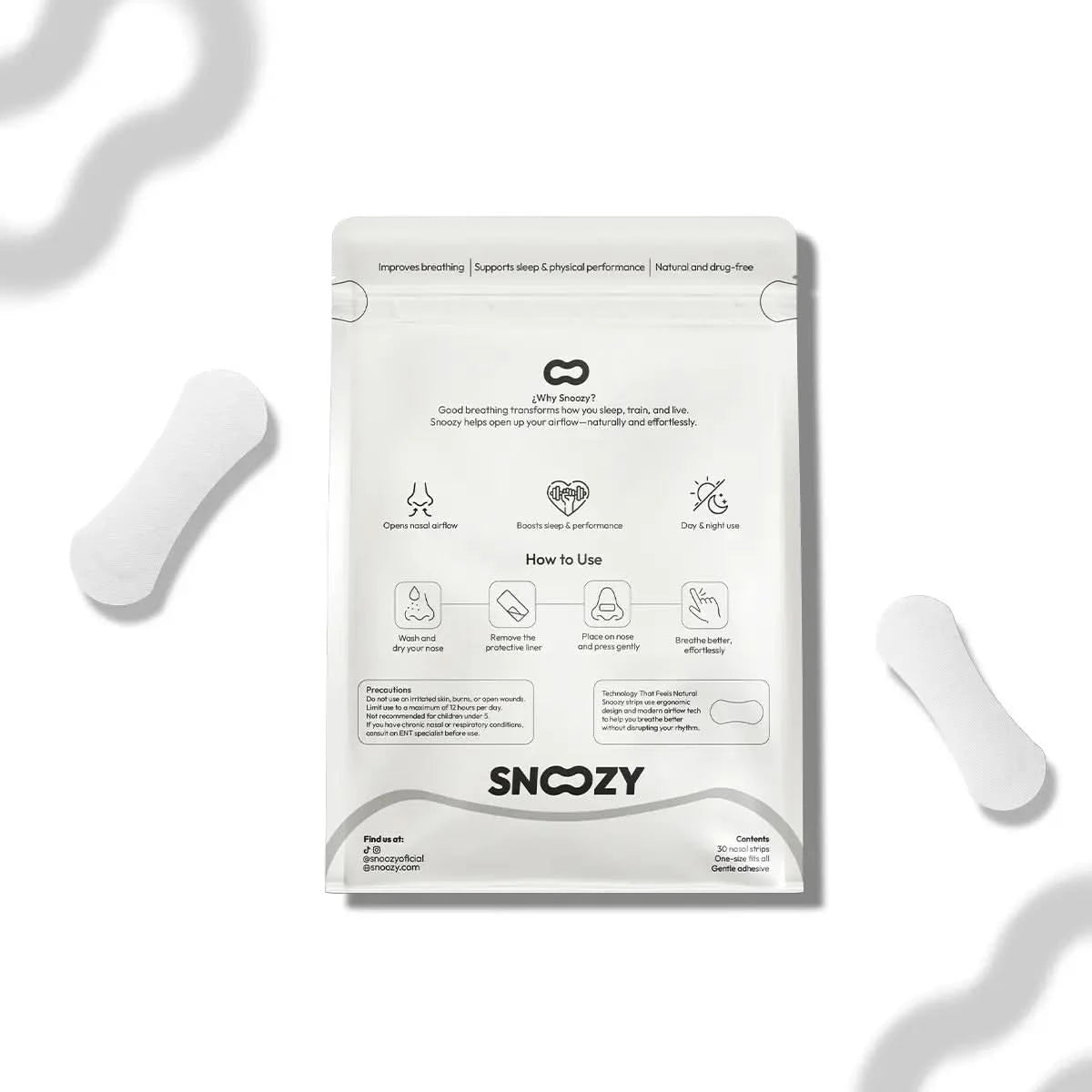 Snoozy® Tiras Nasales - Snoozy